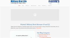 Desktop Screenshot of militarybratlife.com